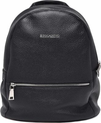 Ermanno Scervino Black Leather Delizia Backpack