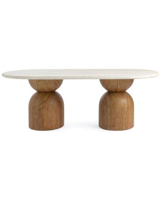 TOV Furniture Tov Furniture Cynthia Concrete Indoor/Outdoor 87In Dining Table