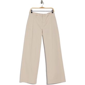 Vince Washed Cotton Wide Leg Pants in Cobblestone at Nordstrom Rack, Size 14
