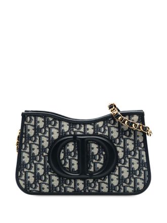 Dior 2023 Mini Oblique Canvas CD Signature Hobo shoulder bag - Blue