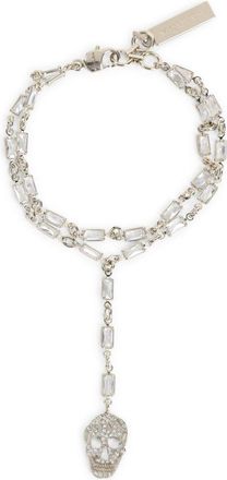 Alexander McQueen Pale Gold Double Chain Bracelet