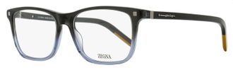 Ermenegildo Zegna Mens Vicuna Rectangular Eyeglasses EZ5187 005 Gray Gradient 56mm