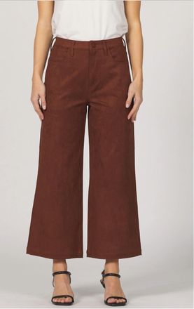 Dear John Denim Audrey Faux Suede Pants In Espresso