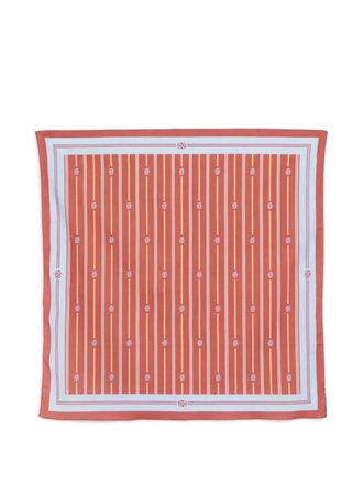 Dr&ocirc;le de Monsieur Rayure Monogramme Foulard