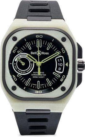 Bell & Ross BR-X5 41mm - men - Rubber/Titanium/Sapphire Crystal - One Size - Black