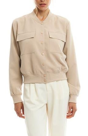 LBLC The Label Oakley Bomber Jacket in Taupe at Nordstrom Rack, Size Medium