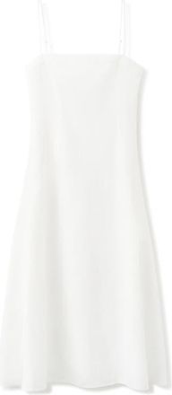 Mango A-Line Linen Dress in White at Nordstrom, Size 10