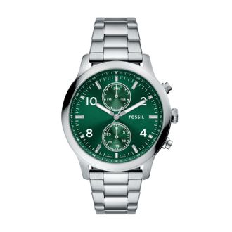 Fossil Outlet Mens Bennett 45mm Multifunction Stainless Steel Watch
