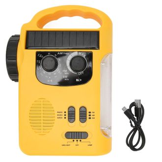 OEM 1 Radio Solar Manual Am/fm/sw, L&aacute;mpara Led, Reproductor De Mp3, Cargador Usb Para Acampada De Emergencia