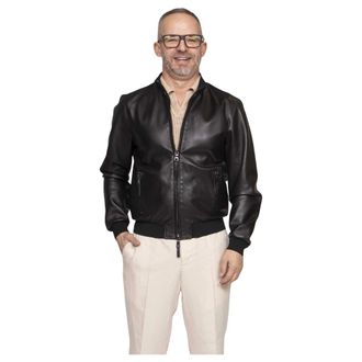 The Jack Leathers Leather Jackets, male, Black, Size: 2XL Derek Seamless Jacket