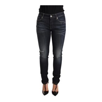Dolce & Gabbana Skinny Fit Jeans, female, Blue, XS, Chic Blue Slim Skinny Jeans