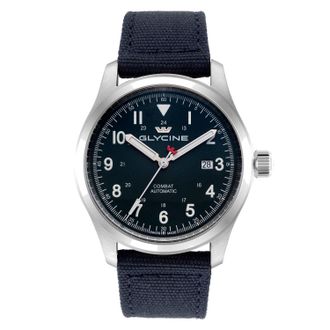 Glycine Combat Field Automatic Blue Dial Mens Watch GL0583