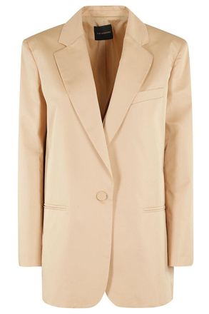 Andamane Blush Satin Cotton Blazer