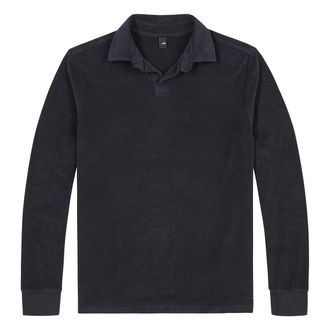 Wahts Mens Polo, Towelling Polo Shirts Dark Navy / L
