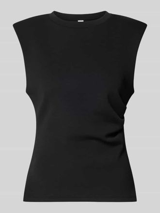 Vero Moda Bluse mit gelegten Falten Modell Pina in Black, Gr&ouml;&szlig;e XL