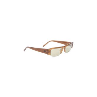 Miu Miu MU B07S Rectangle Sunglasses - female - Miu Miu - Sunglasses - Brown - ONE SIZE - Accessories