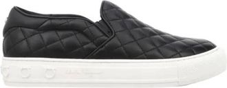 Ferragamo Ferragamo Borg Leather Slip-On Sneakers