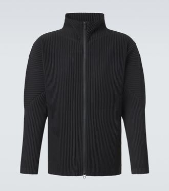 Homme Pliss&eacute; Issey Miyake Homme Pliss&eacute; Issey Miyake C&aacute;rdigan Basics plisado con cremallera
