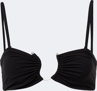 CHRISTOPHER ESBER Top de bikini fruncido