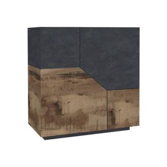 Dmora Aparador imitaci&oacute;n madera de arce, pizarra 100x43h106 cm