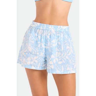 Volcom Funtastical Gauze Shorts in Blue at Nordstrom, Size X-Large