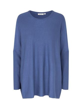 Masai MaFanasi Round Neck Oversized Sweater in Gray Blue at Nordstrom, Size Xx-Large