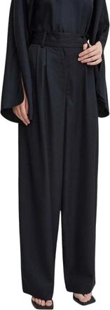 By Malene Birger Wijde broek - Dames - Wijde Broeken - Zwart - XS - Broeken