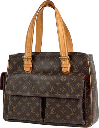 Louis Vuitton Brown Monogram Handbag Tote Bag (Pre-Owned)
