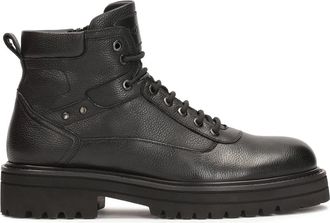 Kazar Traditionele heren laarzen van volnerf leer - Heren - Veterlaarzen - Zwart - 44 EU - Leer - Schoenen