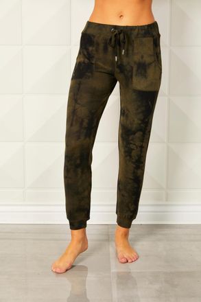 French Kyss Tie Dye Jogger In Army