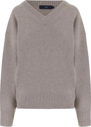 arch4 Cashmere Sweater - Dames - V-hals truien - Beige - S - Kasjmier - Truien & Vesten