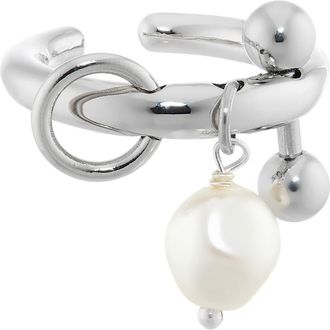 Justine Clenquet Nikki Open Ring in Palladium at Nordstrom