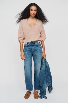 AG - Adriano Goldschmied AG Hattie 10 Year High-Rise Barrel-Leg Jeans