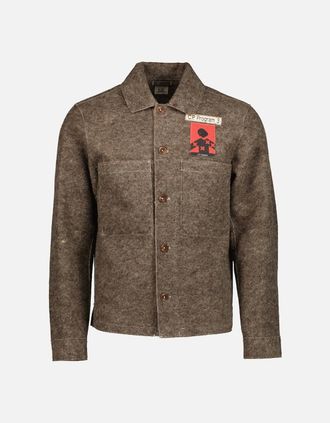 C.P. Company Mens Program_3 Felt Overshirt - Grey - Size: 38