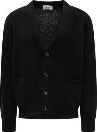 Laneus Laneus Black Cardigan With Buttons