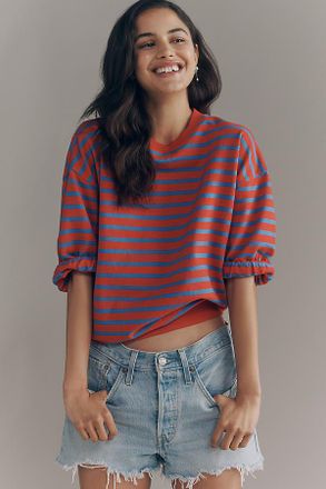 Clare Vivier 100% Cotton Fleece Oversized Sweatshirt