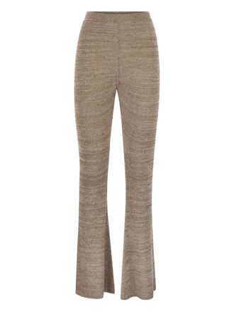 Fabiana Filippi Geribbelde broek - Beige