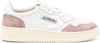 Autry Medalist Low Dames Geit/velours Wht/n