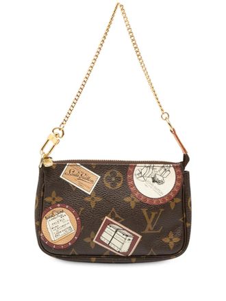 Louis Vuitton 2009 Monogram Patch Mini Pochette Accessoires handbag - Bruin