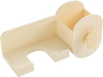 No Brand Soporte Para Secador De Pelo - Soporte De Pared Para Rizador - Organizaci&oacute;n Del Ba&ntilde;o - Instalaci&oacute;n Sin Taladros - 9x13x9 Cm - Blanco