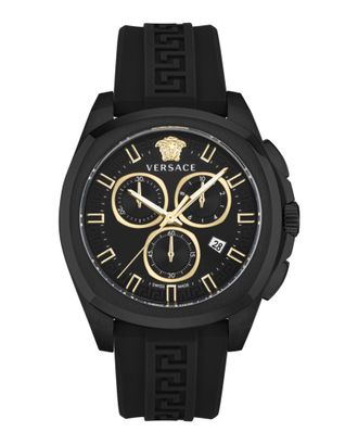Versace Geo Chrono Silicone Watch