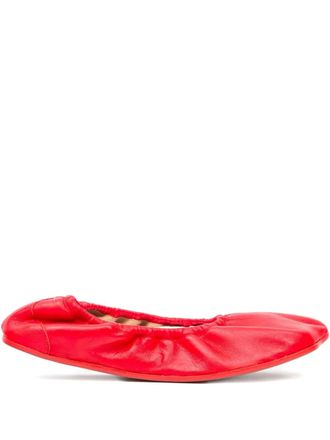 Maison Margiela Gesmockte ballerinas - Rood