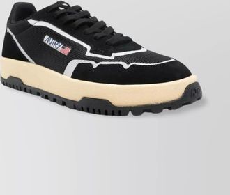Autry leather mesh low-top sneakers