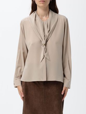 Max Mara Camicia in seta con collo a fusciacca e maniche lunghe