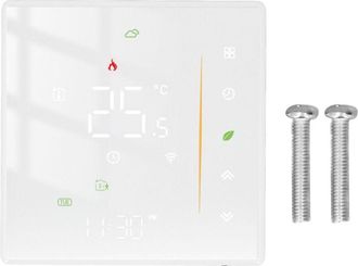 OEM Termostato Inteligente 5a, Controlador De Temperatura Para Calefacci&oacute;n Por Suelo Radiante, Agua Caliente Sanitaria, 95-240v Ca, Blanco
