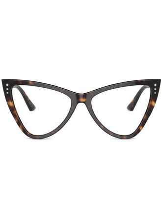 Jimmy Choo Eyewear cat-eye glasses - women - Acetate - 52 - Brown