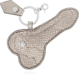 Vivienne Westwood Bag Accessories, unisex, Gray, Size: ONE SIZE Leather Keyring