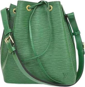 Louis Vuitton Pre-owned Bucket Bags, female, Green, Size: ONE SIZE Pre-owned Leather Bucket Bag