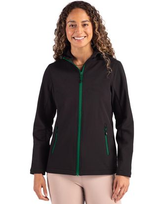 Clique Tempo Recycled Stretch Softshell Womens Hooded Jacket