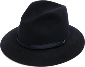 Borsalino Vilten hoed - Heren - Accessoires - Blauw - Maat: 59 CM